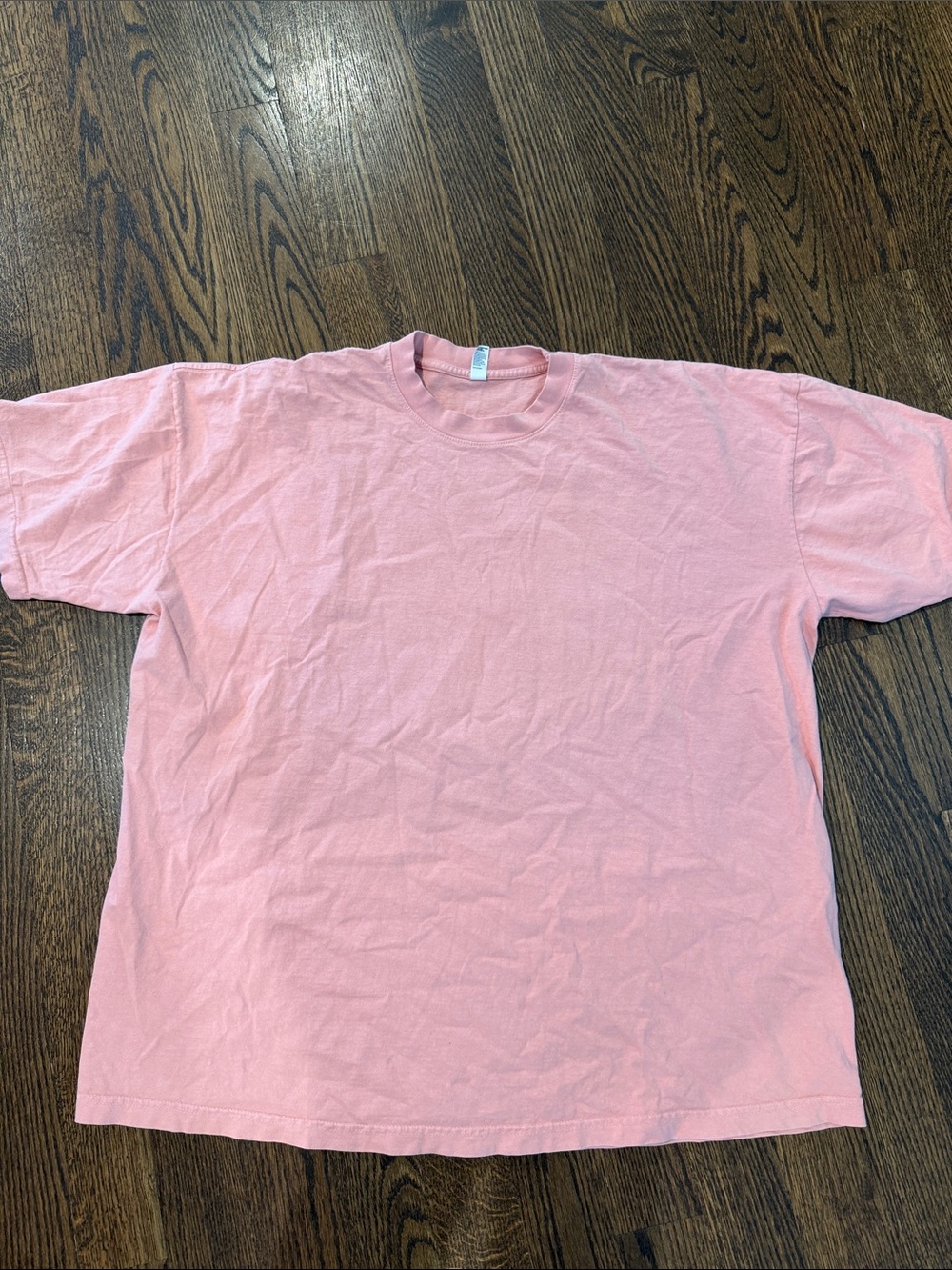 Los Angeles Apparel Pink Short Sleeve Crewneck Tee